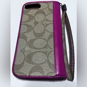 Coach Apple Iphone 6 6S Plus Luxury Coach Series Flip Wallet DIY to NEW IPhone